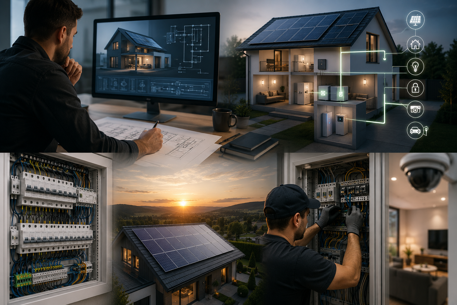 Návrh a realizácia elektroinštalácie a fotovoltiky — LuVi GEP